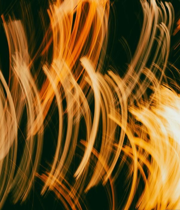 Abstract glowing lines representing energy and movement flow in training